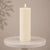 Modern FIA Wick Ivory Pillar Candle (Set of 2) For Sale - Image 3 of 5
