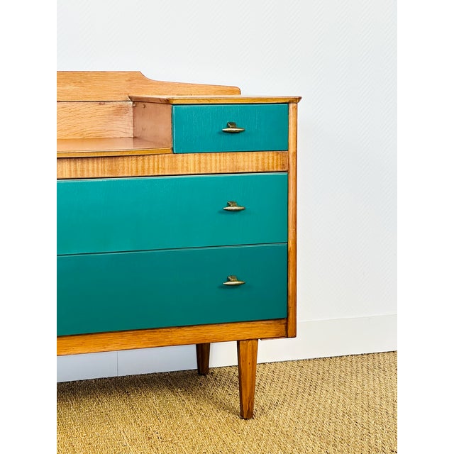 Vintage Scandinavian Oak Dressing Table, 1950s For Sale - Image 11 of 14