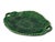 1900 - 1909 Beautiful Early 1900s Antique Green English Embossed Leaf Majolica Two Handle Serving Tray - 12 Inches Long For Sale - Image 5 of 13