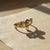 Art Nouveau–Inspired Amethyst and Pearl Botanical Ring in 14k Gold, Size 7.5 For Sale - Image 4 of 7