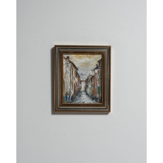 Mid 20th Century France Brown Canvas Painting For Sale - Image 14 of 15