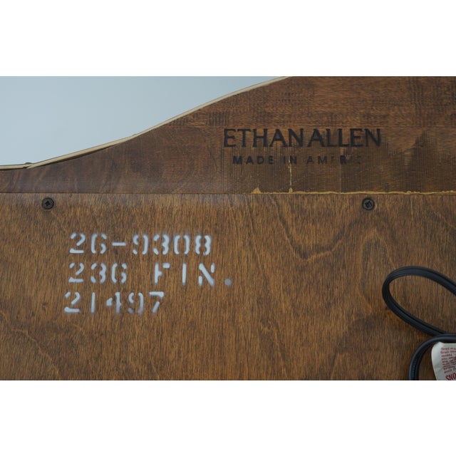 1980s Ethan Allen French Country Birch Curio Display Cabinet For Sale - Image 17 of 17