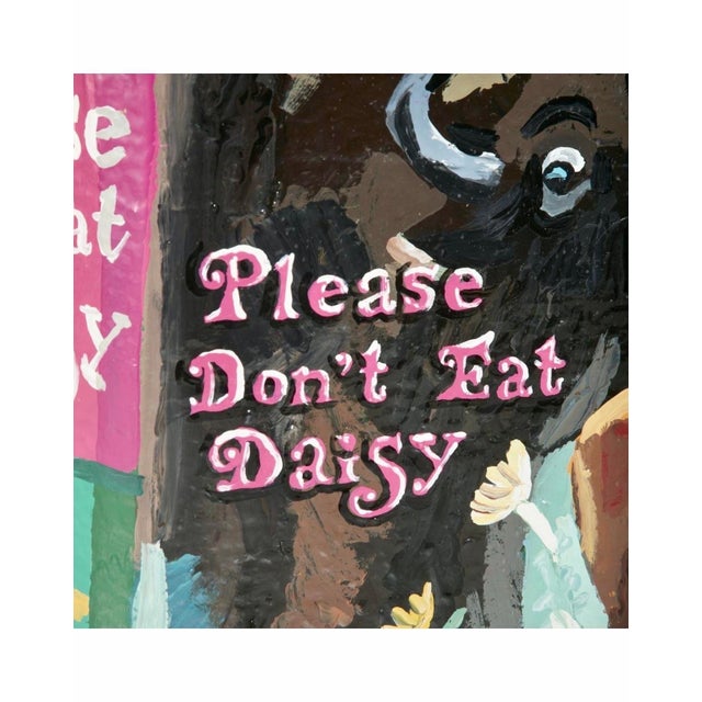 Jean Lowe, Book Sculpture Paper Mache Enamel Painting Jean Lowe Please Don't Eat Daisy For Sale In Miami - Image 6 of 18