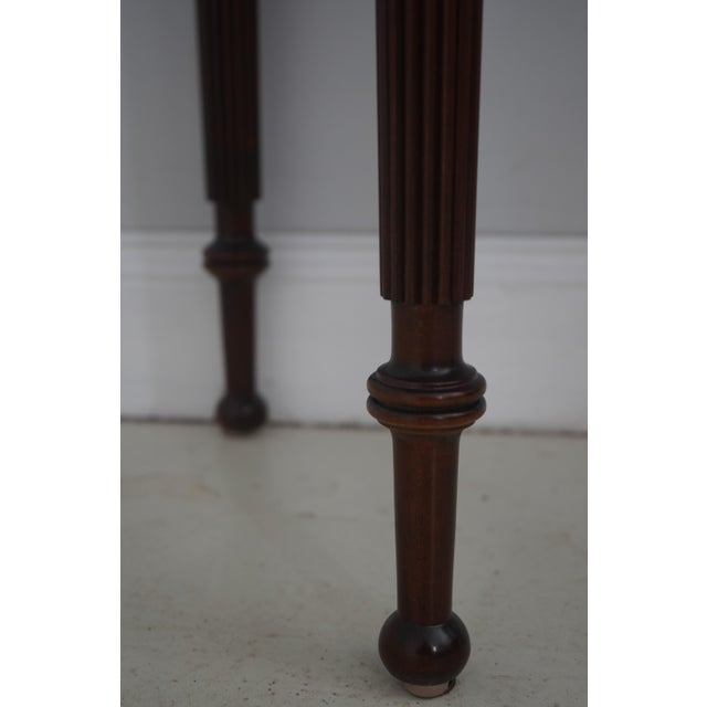 Statton Old Towne Mahogany Console Table & Mirror For Sale - Image 11 of 18
