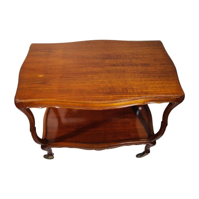 Italian Fruitwood Bar Cart, 1950s For Sale - Image 13 of 15