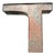 Large Zinc Letter T with Lighting from America For Sale