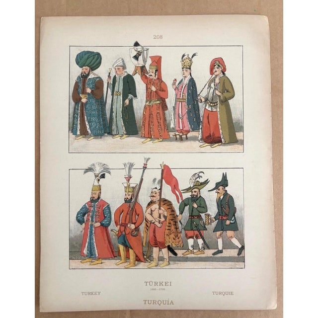 Up for sale is this gorgeous costume print from a 1925 book on costume by Adolf Rosenberg. It is matted in a pH neutral...