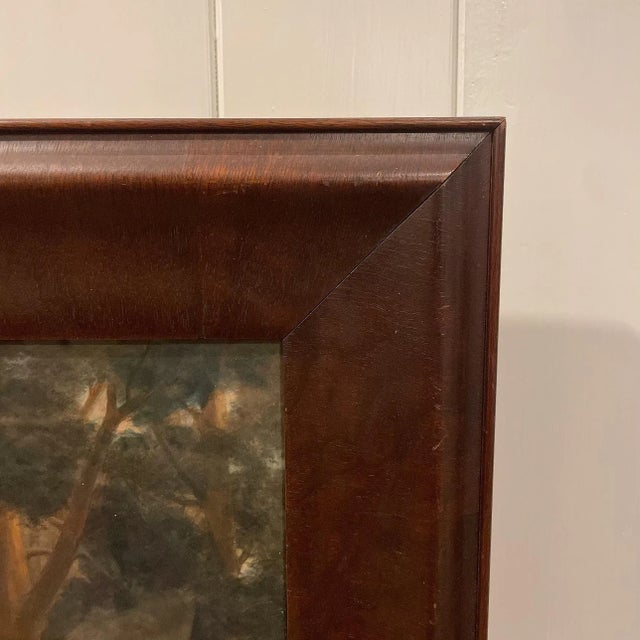 1909 Antique European Realist Landscape Pastel Oil Painting by Charles Edward Johnson Signed and Dated For Sale - Image 4 of 12