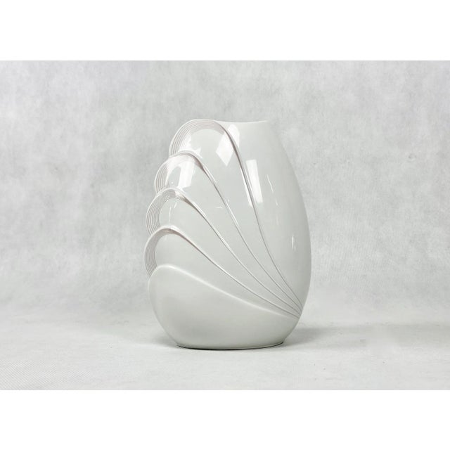 Mid-Century Modern Mid-Century Porcelain Vase by Helena Fish Vase for Seltmann Weiden, 1950s For Sale - Image 3 of 12
