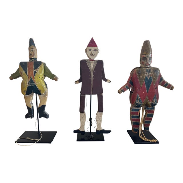 Late 19th Century Group of Three Jumping Jacks For Sale