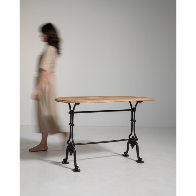 Cast Iron Bistro Table, Antique, France, Circa 1900 For Sale - Image 12 of 17