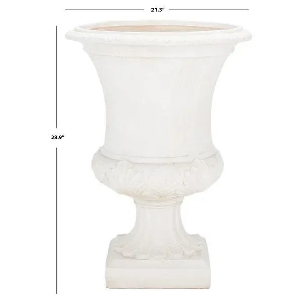 Safavieh Outdoor Paven Planter - Off White For Sale - Image 4 of 7