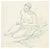 Nude is an original drawing in watercolor on paper, realized by Jean Delpech (1988-1916). The state of preservation of the...