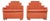 Art-Deco Style Double Wide Skyscraper End or Easy Chairs After Paul T. Frankl For Sale