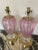 Vintage 1950s Venetian Glass Murano Ballerina Lamps in Pink With Brass Accents - a Pair For Sale - Image 13 of 13