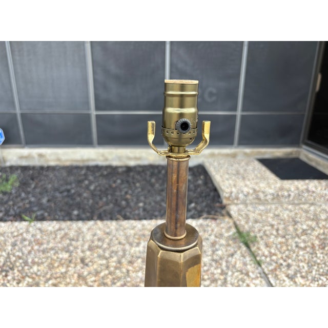 1960s French Modern Brass Floor Lamp For Sale - Image 9 of 10