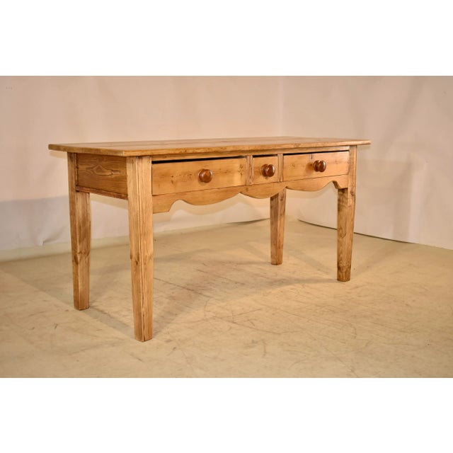 Victorian 19th Century English Pine Sideboard For Sale - Image 3 of 8