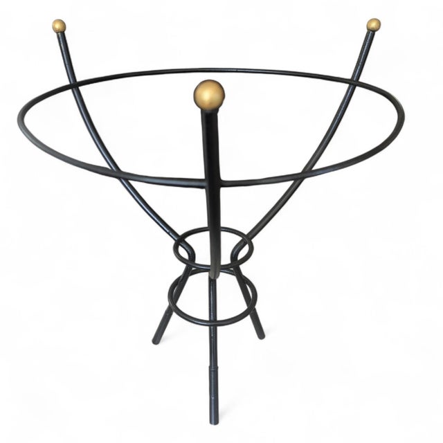 Mid-Century Modern Black Mid Century Modern Metal Planter Holder For Sale - Image 3 of 8