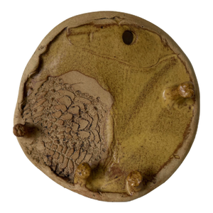 Vintage Organic Handmade Abstract Studio Pottery Wall Sculpture, Unsigned