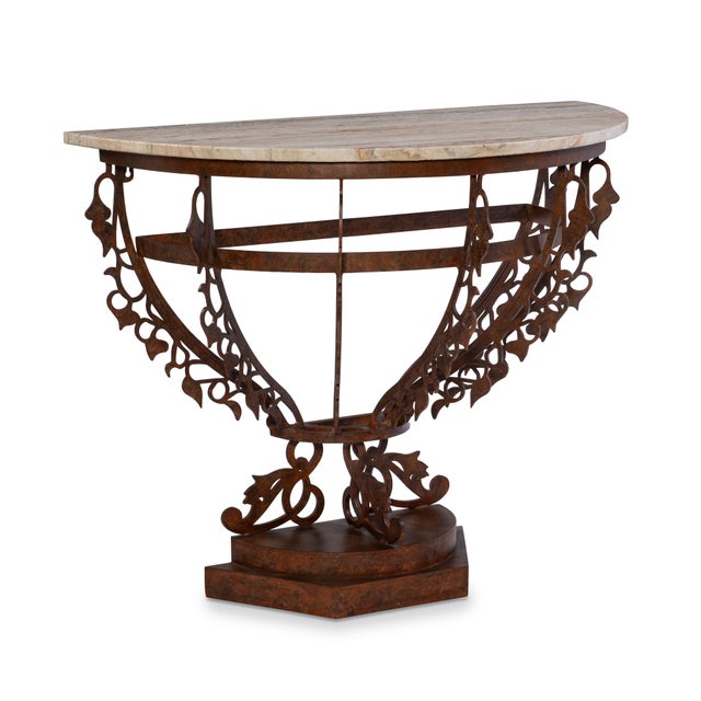 Maitland-Smith Venetian Demilune Console For Sale In Charlotte - Image 6 of 6