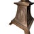Wood Vintage Brass & Wood Table Lamp, Urn Body, Shell Motif Base, No Shade For Sale - Image 7 of 11