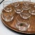 Bohemian Crystalex Geneve Old Fashion Gold Rim Whiskey/Scotch/Bourbon Glasses With Pressed Teak Tray-Set of 13 For Sale - Image 10 of 13