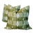 Brunschwig & Fils Girard Pillows in Leaf - Double Sided Pair For Sale