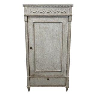 Gustavian Linen Cupboard, 1880s For Sale