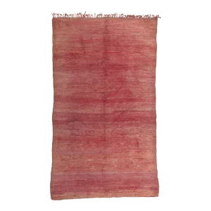 Vintage Pink Beni Mrirt Moroccan Rug - 05'11 X 10'05