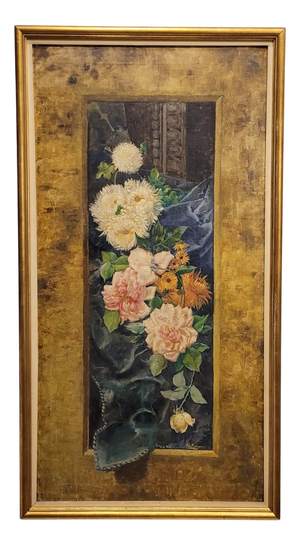 Fernando García Camoyano, Flowers, Early 20th Century, Oil on Canvas