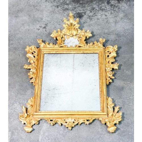 Louis XV Mirror in Gilded Wood, 1700s For Sale - Image 17 of 18