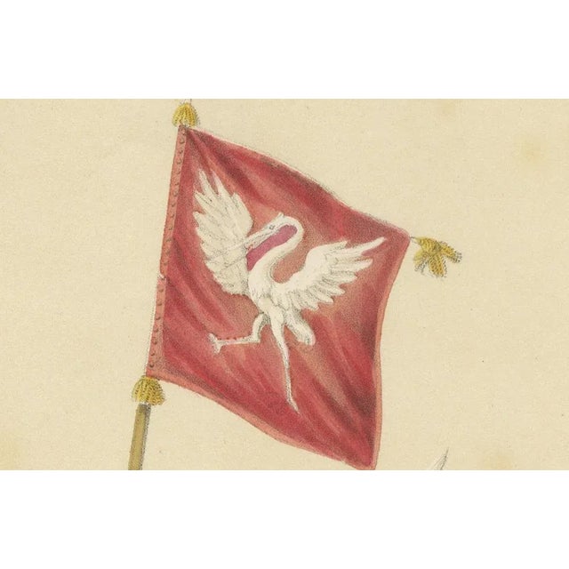 Chivalric Procession in Switzerland The Count of Bregenz and His Banner, 1855, Paper For Sale - Image 3 of 10