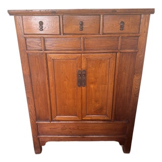 Authentic Late 19th Century Chinese Qing Dynasty Style Cabinet For Sale
