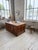 Antique oak counter or desk. fully paneled, it boasts beautiful details – rounded baseboards, a grooved top with mortise...