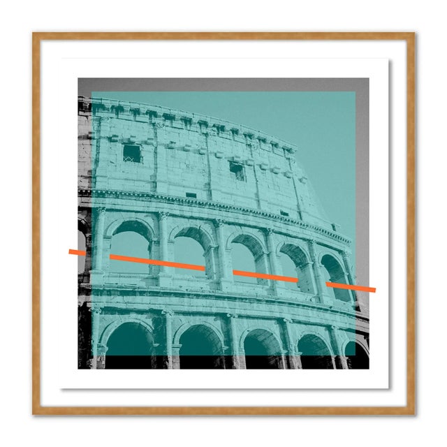 Contemporary Coliseum Deconstruct by Coup d'Esprit, Contemporary Photograph in Gold, Large For Sale - Image 3 of 3