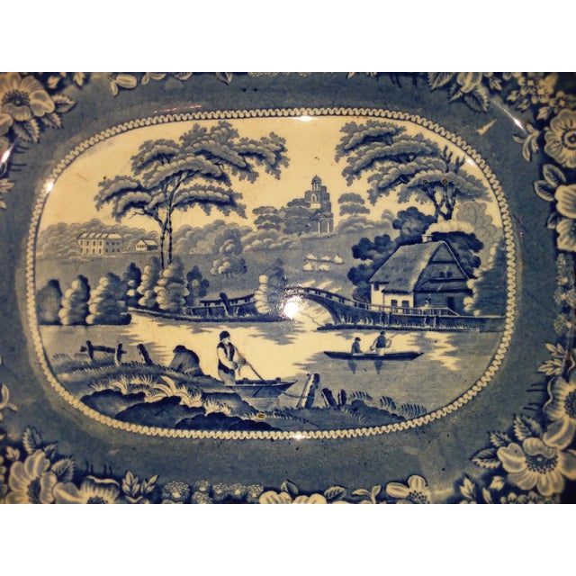 Mid 19th Century Warming Pan / Staffordshire Platter For Sale - Image 5 of 11