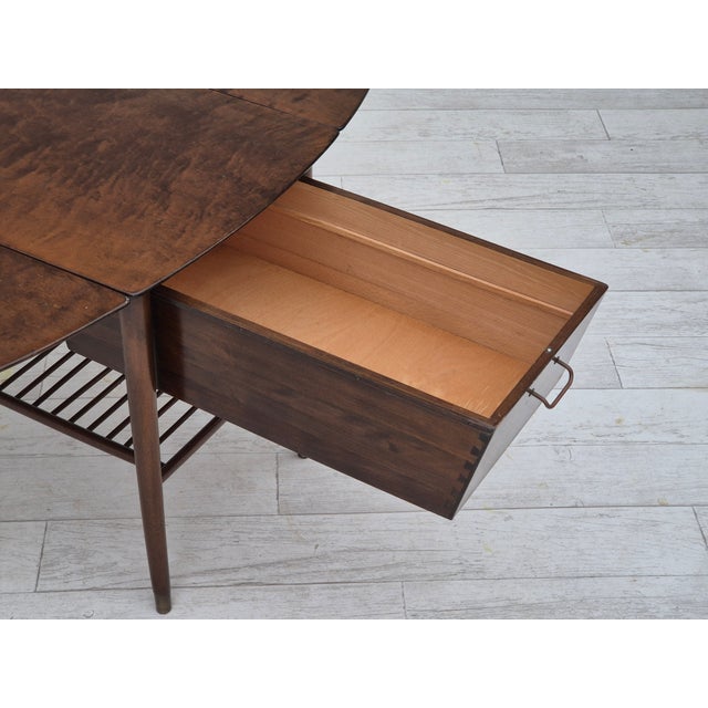Vintage Danish Foldable Coffee Table, 1950s For Sale - Image 17 of 18