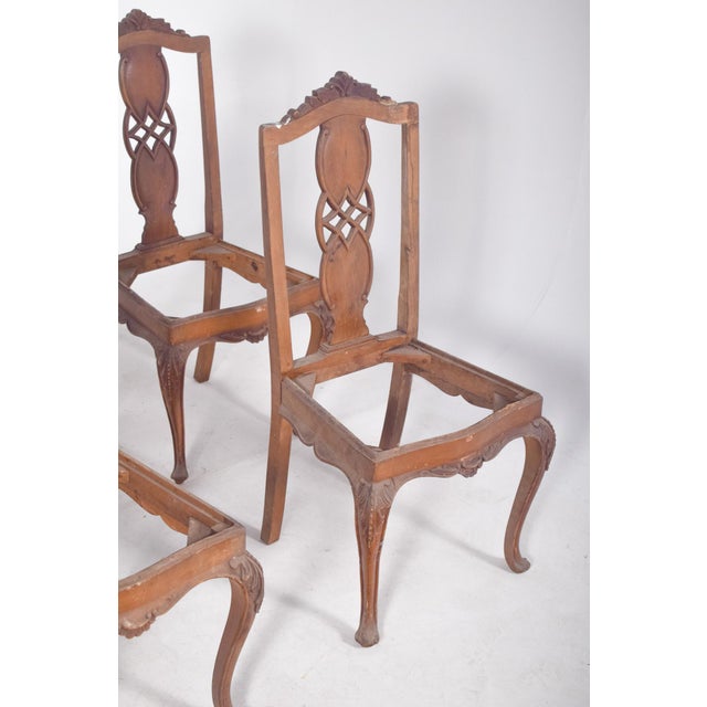 Portuguese Dining Chairs, 1890s, Set of 6 For Sale - Image 5 of 10
