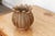 Large Carved Brown Marble Lotus Bowl For Sale - Image 4 of 9