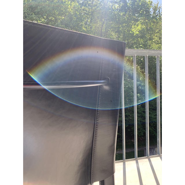 Black Vintage Chairs by Carlo Bartoli for Matteo Grassi, 1990s, Set of 4 For Sale - Image 8 of 18