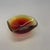 Murano Glass Red Yellow Bowl Element Shell Ashtray Seguso Murano, Italy, 1970s For Sale - Image 9 of 17