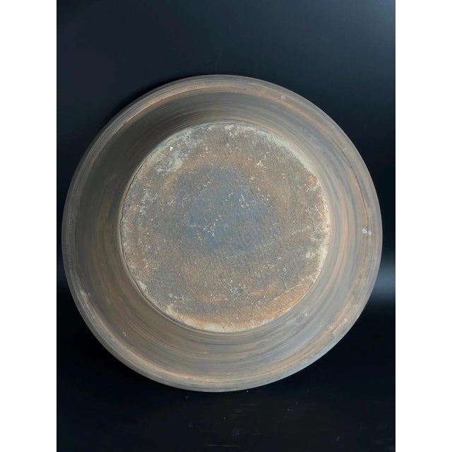 Teal Large Spanish Fajalauza Ceramic Lebrillo Bowl For Sale - Image 8 of 9