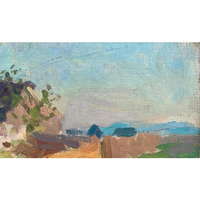 Realism Vintage Ukrainian Impressionist Oil Painting, Rural Landscape, 1970s 19-31 For Sale - Image 3 of 6