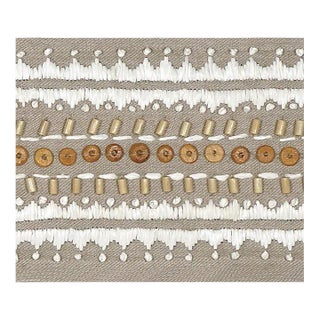 Schumacher X Mary Mcdonald Tonga Tape in Sea Oyster For Sale