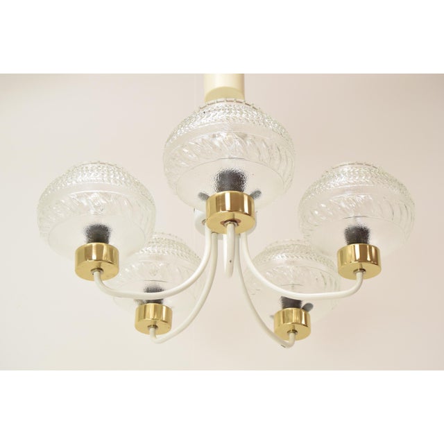 Mid-Century Ceiling Light attributed to Instala Jilove U Decina, 1970s For Sale - Image 4 of 17