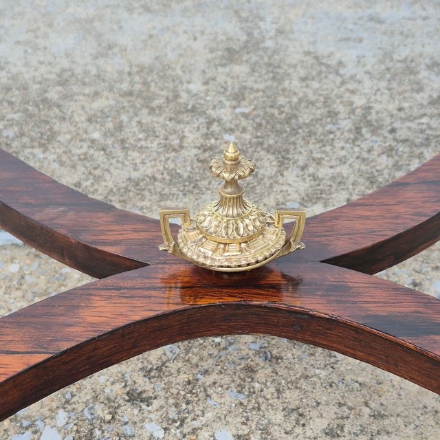 19th Century Antique French Regency Inlaid Rosewood Bronze Mounted Ladies Tiered Writing Desk (Bonheur Du Jour) For Sale - Image 11 of 16