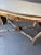 Light Yellow 1940s Vintage French Foyer Console Table With Patinated Painted Finish For Sale - Image 8 of 12