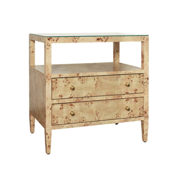 New special order item. Not vintage. Add sophistication and functionality with the Douglas light burlwood side table. This...