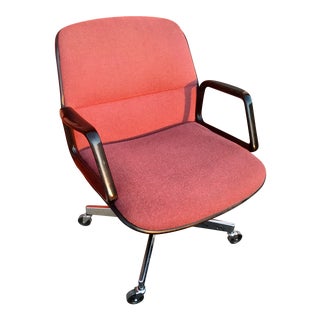 Mid-Century Pollock Style All•Steel Desk Chair For Sale