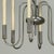Platinum Mid Century French Modern Brushed Aluminum Chandelier For Sale - Image 8 of 12